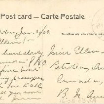 Postcard message